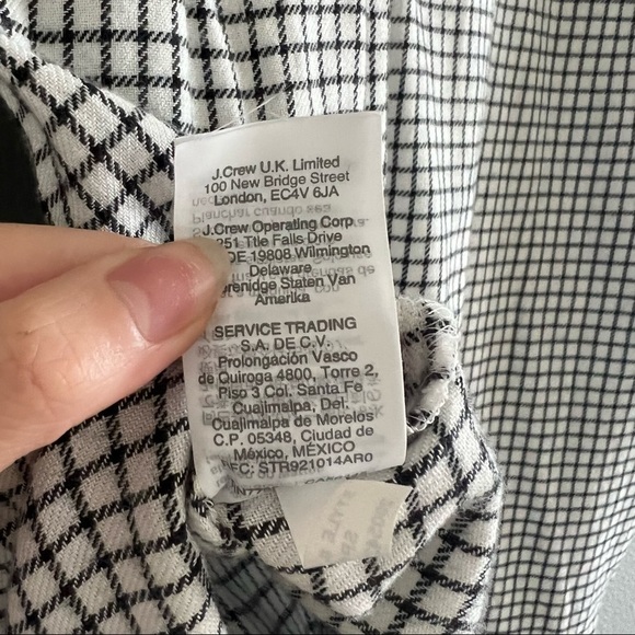 MADEWELL Wellspring Tunic Popover Shirt in Windowpane - NWT - XS - Picture 9 of 10